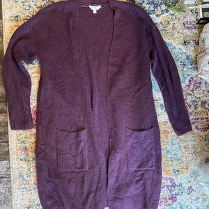 Sweater cardigan with pockets